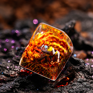 Keycaps Artisanat Forêt Mystique, Keycaps Artisanat Personnalisé, Keycaps Anime Mignons, Keycaps Verts, Ensemble de Keycaps, Keycaps en Bois - Product Image 2