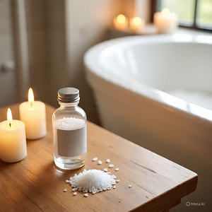 Exfoliante Corporal de Sal del Himalaya con Lavanda de Lujo Nature Touch, Cristales de Baño con Tema Floral, Aceite Aromático, Bolsa Ecológica Reutilizable - Product Image 2