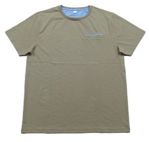 T-shirt décontracté à manches courtes pour homme en polyester/coton lavé à séchage rapide, poids lourd - Product Image 4