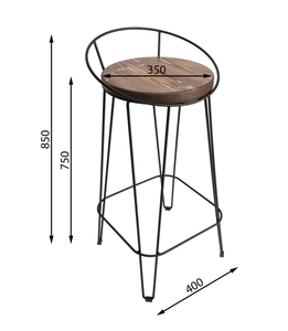 Sillas de Barra Modernas de Madera y Tela Estilo Nórdico para Hogar, Sala de Estar, Hotel, Comedor - Muebles Comerciales Ecológicos - Product Image 2