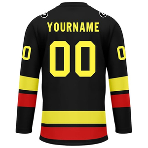 Maillot de hockey sur glace personnalisé en gros, fournisseur OEM USA, uniforme d'équipe personnalisé, chemise de hockey, sublimation, broderie, en vrac, 100% personnalisable - Product Image 5