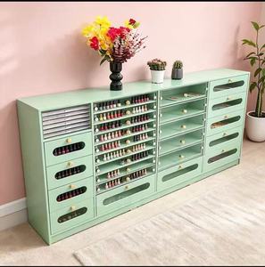 Factory direct sales of painted nail polish display cabinets, nail salon display <b>cases</b>, multi-layer nail polish storage - Product Image 4