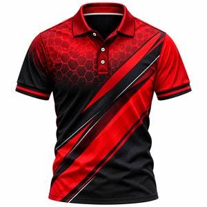 T-shirts de sport décontractés tricotés personnalisés par sublimation pour hommes, respirants, anti-humidité, haute performance, OEM/ODM - Product Image 1