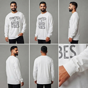Front Printed Over-Sized Long Sleeve T <b>Shirt</b> <b>Men's</b> 100% Cotton Breathable Sports Tee Customized Printed Casual Wear T <b>Shirts</b> <b>Men</b> - Product Image 6