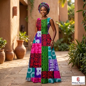Premium Custom African Wax Print Cotton Fabric Ankara Kitenge Logo Printing OEM ODM Textile Manufacturer Custom Production - Product Image 4