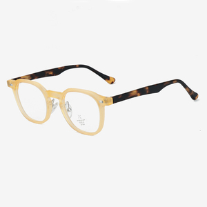9191 Fashion High Quality Classic Retro TR90+Acetate Round Framen Eyewear for Women Men Anti-blue Light Optical <b>Frames</b> 2025 - Product Image 1