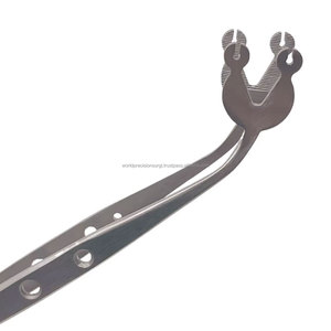 Pinzas de Sutura de Acero Inoxidable con Punta de Un Solo Orificio y Doble Orificio, Pinzas Quirúrgicas Dentales para Coser Tejidos, Microcirugía de Precisión - Product Image 6