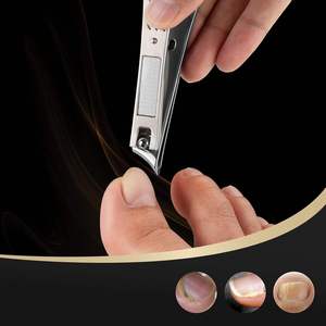 UBI Lot de 2 coupe-ongles robustes en acier à haute teneur en carbone, nouveau design, à pointe affûtée pour doigts et orteils, avec coupe à mâchoires larges pour ongles incarnés épais - Product Image 4