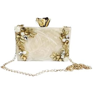 Classic Simple Resin Clutch with Crossbody Strap-Customizable <b>Wedding</b> Anniversary Gift for Her - Product Image 1