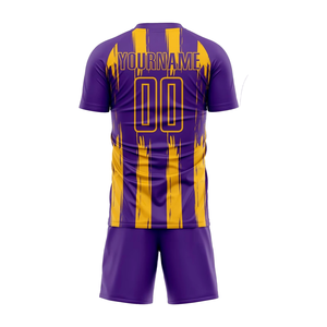Uniforme de Fútbol Transpirable 100% Poliéster, Conjunto Personalizado de Camiseta y Pantalones Cortos de Fútbol para Hombres, Mujeres, Adultos, Torneos Deportivos - Product Image 2