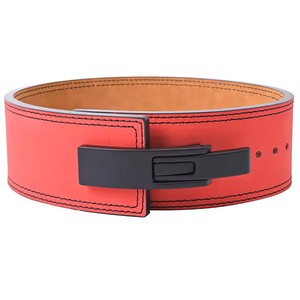 Ceinture de musculation à levier en cuir de vachette respirante et imperméable de 10 mm d'épaisseur avec logo personnalisé pour un soutien lombaire professionnel unisexe - Product Image 2