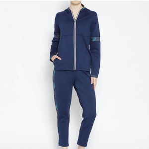 Chándal para Mujer, Última Moda, Tejido Premium de Alta Demanda, Nuevo Diseño, Cremallera Completa con Bolsillos, Color Azul, Ajuste Holgado y Cómodo - Product Image 1