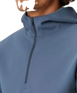 Breathable Performance Winter Golf Hoodie Men's <b>Moisture</b> Wicking Lightweight Zip-Up Sweatshirt 100% Cotton Embroidered Beaded - Product Image 5