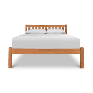 Wholesale Mission Style Solid Wood Platform <b>Bed</b> | Vertical Slat High Headboard Wooden <b>Bed</b> <b>Frame</b> - Product Image 1