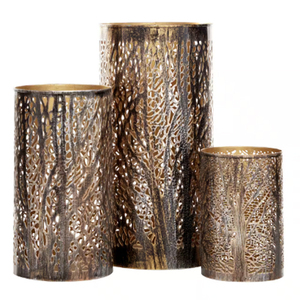 Juego de 3 Portavelas Metálicos Decoración Navideña y Portavelas para Regalo - Product Image 2