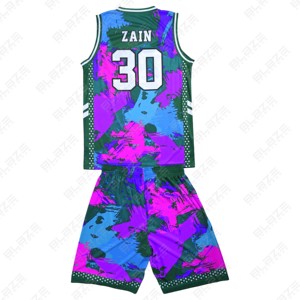 Short de basket-ball d'été Bsci personnalisé de haute qualité OEM Maillot de basket-ball unisexe pour adulte Ensemble grande taille respirant - Product Image 4