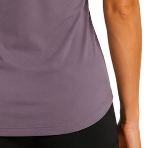 <b>Purple</b> Gray Women Racerback Tank <b>Top</b> Printed Sleeveless Gym Yoga Fitness Workout Running Activewear Moisture Wicking Custom OEM - Product Image 6