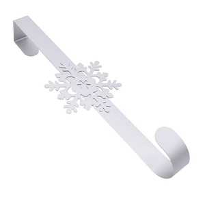 Metal Snowflake <b>Christmas</b> <b>Stocking</b> Holders Gold and Silver Decorative Hooks for Holiday Display - Product Image 2