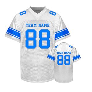 Maillot de football américain vintage en polyester et élasthanne, personnalisable pour équipe, anti-transpiration, impression DTF sur mesure - Product Image 6