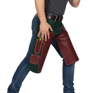 Protège-jambes de fermeur en cuir de vachette personnalisé, réglables, robustes, pour le sablage des sabots et la coupe des sabots - Product Image 3