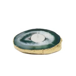 Crystal Stone Natural green Onyx agate <b>Carved</b> Handmade Natural Stone <b>Candle</b> Holder Gemstone Agate Healing Wholesaler - Product Image 6