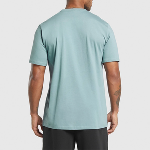 Camiseta de Manga Corta para Hombre, Cuello Redondo, Color Azul Marino, Corte Regular, Estilo Jersey Informal Estampado, 100% Algodón Transpirable, 220g - Product Image 6