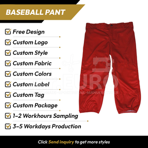 Custom Unisex <b>Red</b> Elastic Waist <b>Knicker</b> Pants 100% Polyester Sublimated Print Quick Dry Anti-Bacterial Zipper Fly Slim Fit 280g - Product Image 2