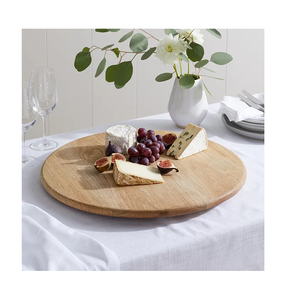 Lazy Susan de Madera Sostenible para Fiestas, Lazy Susan Redonda de Madera de Acacia Personalizada de Alta Calidad a un Precio Accesible - Product Image 1