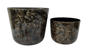 Macetero Alto Decorativo de Metal para el Hogar, Marca Linea Exports Inc., Acabado Bronce, Forma y Tamaño Personalizados, Hecho a Mano en India - Product Image 3