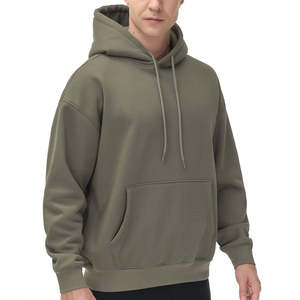 Sweat à capuche demi-zip personnalisé avec logo imprimé numériquement, 100 % coton, velours d'hiver, coupe oversize, écologique, haute qualité pour hommes - Product Image 1