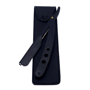 Navaja de Afeitar Profesional Plegable de Acero Inoxidable para Barberos, Herramienta de Afeitado para Hombres, Cuchilla Única, Navajas Rectas con Logotipo Personalizado para Barba - Product Image 3