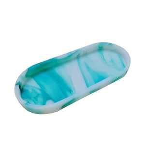 Bandeja de resina brillante para exhibición decorativa en mesa, que realza el estilo interior con un elegante acabado reflectante. - Product Image 3