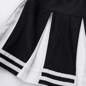 Ensemble deux pièces pour femmes, haut sans manches à bretelles avec jupe plissée, uniforme sportif bicolore, printemps été - Product Image 6