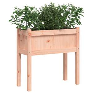Jardinière en bois massif Douglas naturel 27,6x12,2x27,6 po – Pots et jardinières - Product Image 4