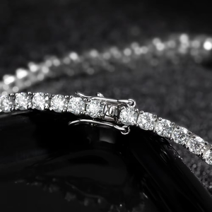 Elegant Women's Gold Tennis <b>Bracelet</b> Set Brilliant Lab Grown Diamonds IGI Certified Stackable Luxury <b>White</b> Gold Customizable - Product Image 4