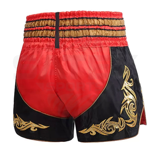 กางเกงมวยไทยขายส่งแบบยูนิเซ็กซ์ สีพื้น ผ้าสเตรช ระบายอากาศ แห้งเร็ว สำหรับฝึกศิลปะการต่อสู้ - Product Image 2