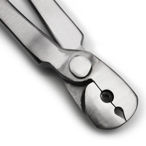 Pince à dégrossir les ongles de fermeuse premium en acier inoxydable forgé, outil pour sabots de cheval, mâchoires affûtées, poignée ergonomique pour usage vétérinaire professionnel CE - Product Image 6
