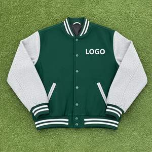 Blouson universel personnalisé avec logo du fabricant, blocs de couleur, lettres brodées, noir, hiver, fermeture à boutons, respirant, coupe ajustée, haute qualité - Product Image 5