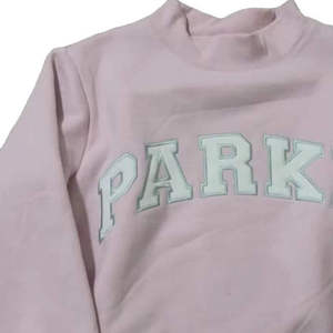 Women's Parke-style <b>Mock</b> <b>Neck</b> Lightweight Oversized Streetwear Sweatshirt Pink Solid Long Sleeve Cotton Fleece Winter Autumn - Product Image 3