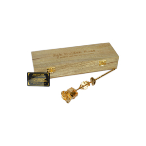 Combo Colored 24k Gold Dipped Real Rose With Ceramic Stand Natural Preserved Rose and Luxury <b>Boxes</b> Packing Decor Best for <b>Gift</b> - Product Image 4
