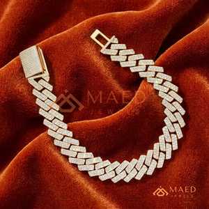 Pulsera de Cadena Fina con Moissanita Dorada, Estilo Manhattan, Nueva York, para Uso Diario, Fiestas, Bodas, Regalo - Product Image 4