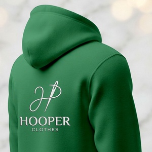 Top Sale Hooper Clothes Sustainable See Green Color Men's Winter Pullover Street Wear <b>Hoodies</b> Custom Design Lined Breathable - Product Image 5