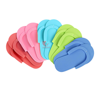 Pantuflas Desechables de Espuma EVA para Pedicura, Chanclas Sólidas para Spa, Salón de Uñas, Hotel, Ligeras, Lavables, para Todas las Temporadas
