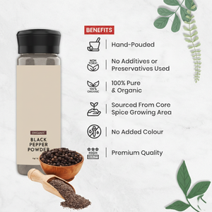 Poudre d'extrait de poivre noir biologique frais de qualité alimentaire, pure et naturelle, saveur enrichie, fabriquée en Inde, prix bas - Product Image 3