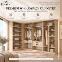 Armoire dressing en bois massif préférée par les architectes avec tiroirs, personnalisation sur mesure pour projets d'aménagement intérieur d'appartements
