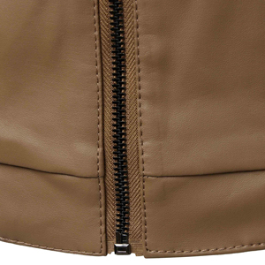 Chaqueta de Motociclista Casual para Hombre, Chaqueta de Cuero Vintage, Chaqueta de Moda para Hombre - Product Image 5