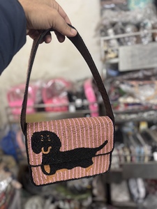 Bolso de Mensajero Bohemio Moderno Indio, Bordado a Mano, con Cuentas, Ligero, de Gran Capacidad, para Mujer, para la Noche - Product Image 5