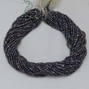 3mm 3.5mm Natural Peacock Rainbow Freshwater Pearl Uneven Tumble Beads Semi Precious Loose Gemstones Beads <b>Strings</b> DIY Jewelry - Product Image 1