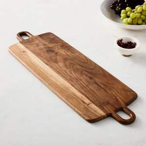 Tabla de cortar de madera de gran tamaño para cortar cómodamente verduras, frutas, carne y hierbas - Product Image 6