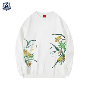 Nouveautés - Vente directe d'usine - Sweat-shirts en coton mélangé brodés - Design personnalisé - Vente en ligne - Sweat-shirts brodés - Product Image 1